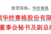 昌都华控赛格董事长、董秘、副总经理三高管同日辞职